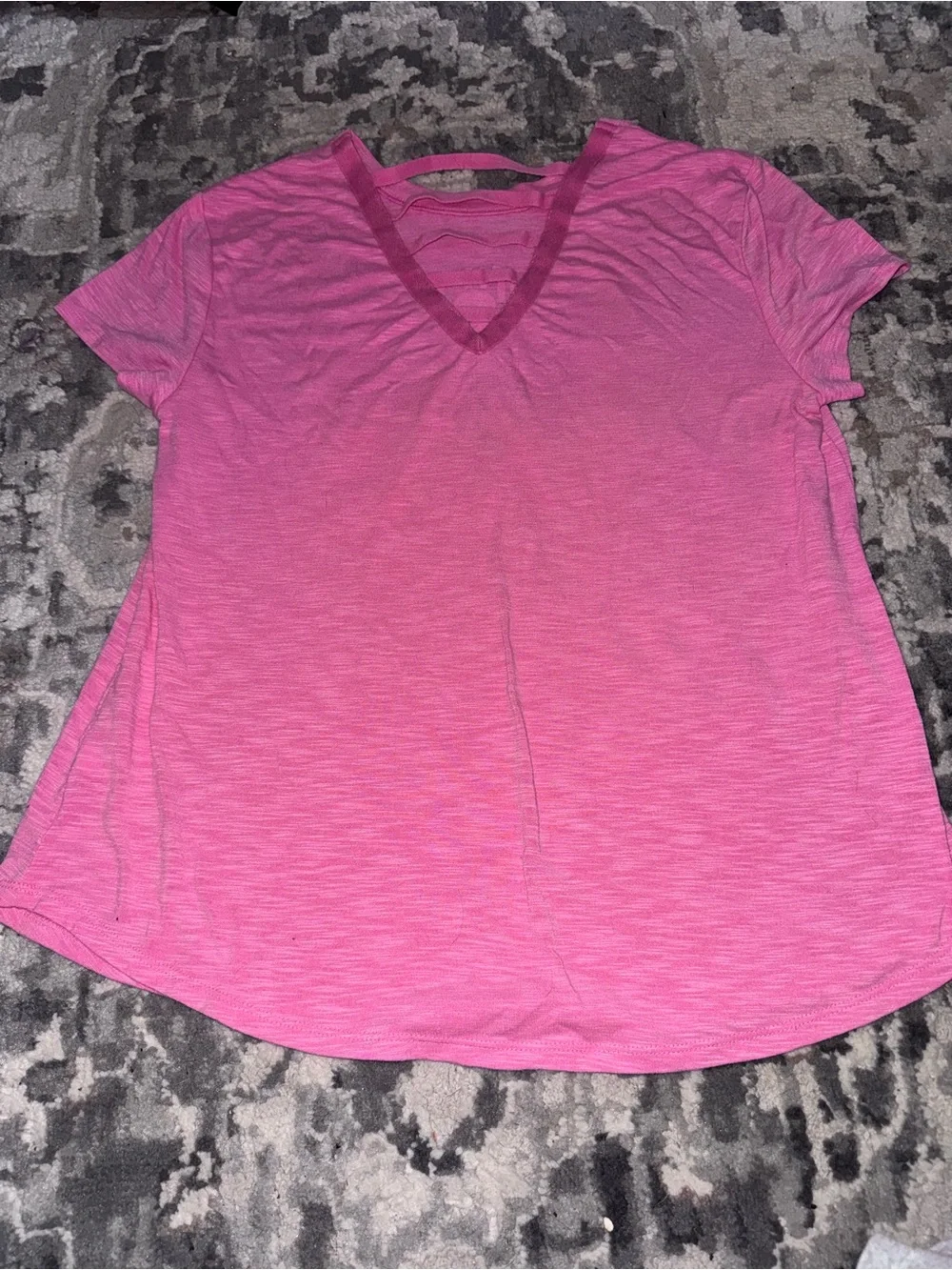 Justice Pink Softball Graphic Tee with Black Logo